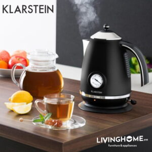 Ấm siêu tốc Klarstein KL-AQUAVITA Black kiểu dáng cổ điển với công suất 2200W 9 Ấm siêu tốc Klarstein KL-AQUAVITA Black kiểu dáng cổ điển với công suất 2200W