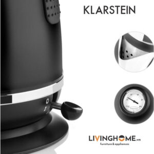 Ấm siêu tốc Klarstein KL-AQUAVITA Black kiểu dáng cổ điển với công suất 2200W 11 Ấm siêu tốc Klarstein KL-AQUAVITA Black kiểu dáng cổ điển với công suất 2200W