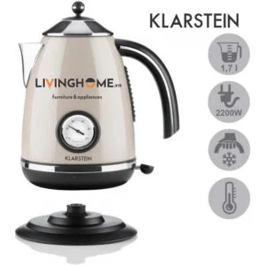 Ấm siêu tốc Klarstein KL-AQUAVITA Chalet thân được làm bằng inox với độ bền chắc cao chống ăn mòn 9 Ấm siêu tốc Klarstein KL-AQUAVITA Chalet thân được làm bằng inox với độ bền chắc cao chống ăn mòn