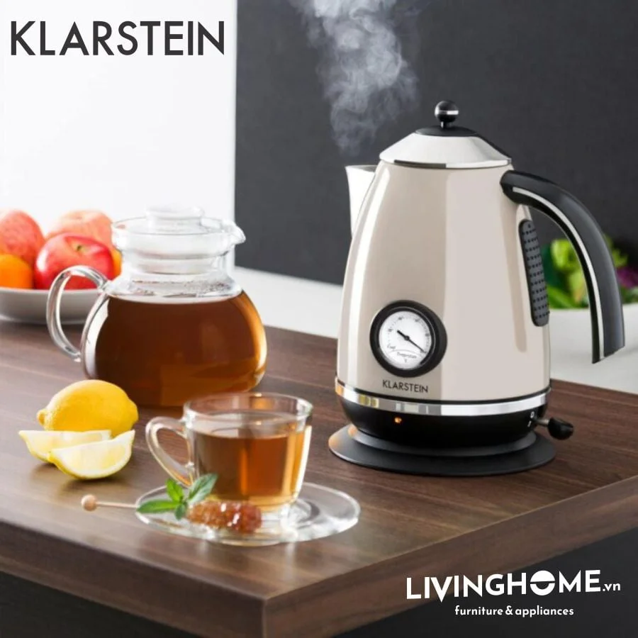 Ấm siêu tốc Klarstein KL-AQUAVITA Chalet thân được làm bằng inox với độ bền chắc cao chống ăn mòn 6 Ấm siêu tốc Klarstein KL-AQUAVITA Chalet thân được làm bằng inox với độ bền chắc cao chống ăn mòn - Ảnh 4