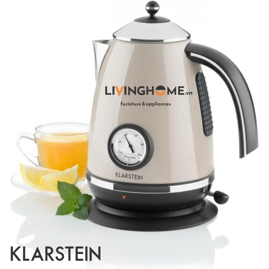 Ấm siêu tốc Klarstein KL-AQUAVITA Chalet thân được làm bằng inox với độ bền chắc cao chống ăn mòn 7 Ấm siêu tốc Klarstein KL-AQUAVITA Chalet thân được làm bằng inox với độ bền chắc cao chống ăn mòn - Ảnh 5