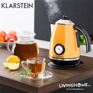 Ấm siêu tốc Klarstein KL-AQUAVITA Orange Chất liệu thép ko gỉ phủ sơn cao cấp bóng đẹp và bền màu 9 Ấm siêu tốc Klarstein KL-AQUAVITA Orange Chất liệu thép ko gỉ phủ sơn cao cấp bóng đẹp và bền màu