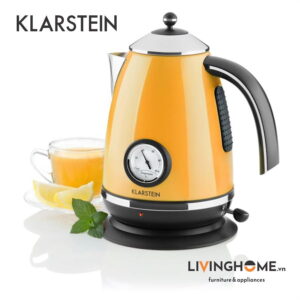 Ấm siêu tốc Klarstein KL-AQUAVITA Orange Chất liệu thép ko gỉ phủ sơn cao cấp bóng đẹp và bền màu 10 Ấm siêu tốc Klarstein KL-AQUAVITA Orange Chất liệu thép ko gỉ phủ sơn cao cấp bóng đẹp và bền màu