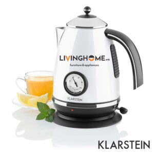 Ấm siêu tốc Klarstein KL-AQUAVITA White thiết kế kiểu dáng cổ điển với gam màu trắng thanh lịch 10 Ấm siêu tốc Klarstein KL-AQUAVITA White thiết kế kiểu dáng cổ điển với gam màu trắng thanh lịch