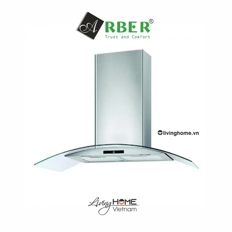 Máy hút mùi Arber AB900L 90cm kính cường lực chịu lực 3 Máy hút mùi Arber AB900L 90cm kính cường lực chịu lực