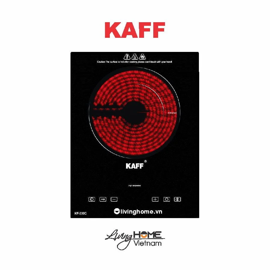 Bếp Điện Đơn Kaff KF-330C 32CM 1 Điện Kính Crystall 5 Bếp Điện Đơn Kaff KF-330C 32CM 1 Điện Kính Crystall - Ảnh 3