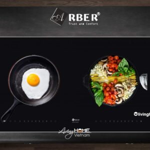 Alternative view of Bếp điện từ Arber AB665 mặt kính Schoot Ceran bo viền nhôm vàng
