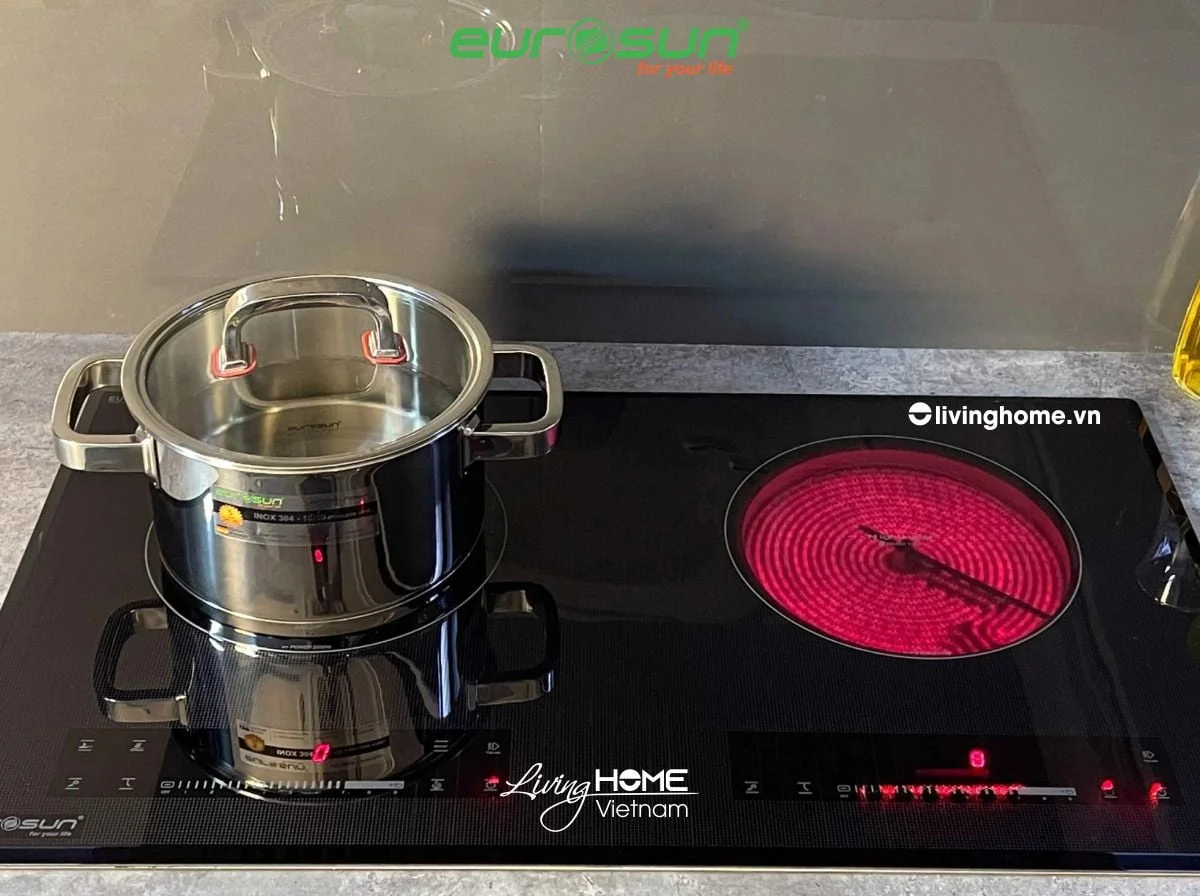 Bếp điện từ Eurosun EU-TE226Max 2 vùng nấu xuất xứ Malaysia - Ảnh 3