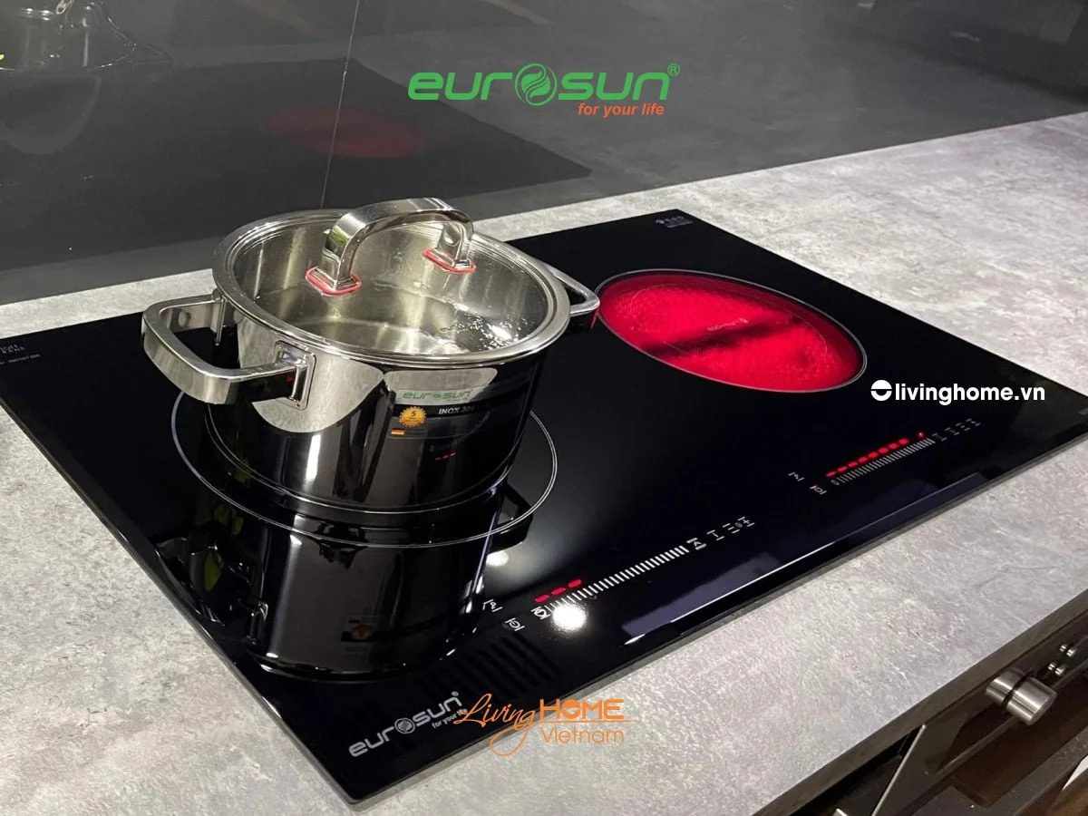 Bếp điện từ Eurosun EU-TE887G 2 vùng nấu cực bền - Ảnh 2