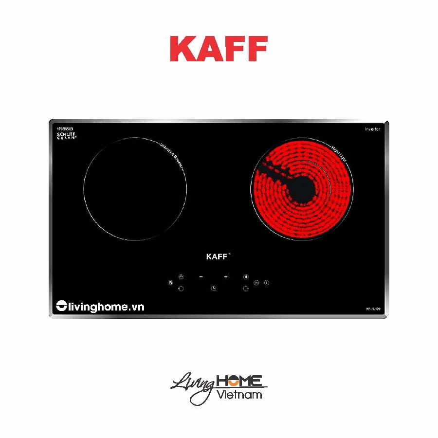 Bếp Điện Từ Kaff KF-FL109 73CM 1 Điện 1 Từ Kính Schott Ceran 3 Bếp Điện Từ Kaff KF-FL109 73CM 1 Điện 1 Từ Kính Schott Ceran