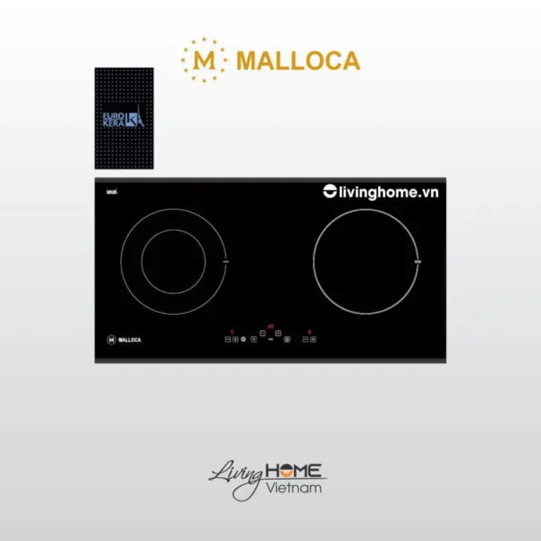 Bếp điện từ Malloca MH-02IR SB 72cm Mặt Kính EuroKera