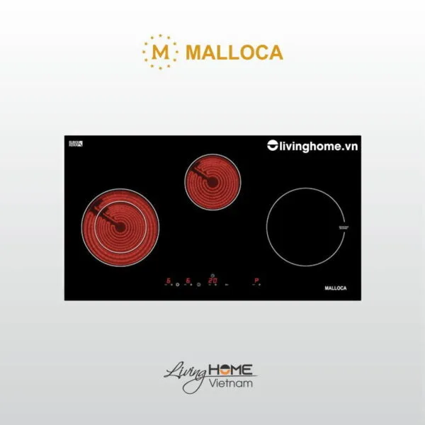 Bếp Điện Từ Malloca MH-03IRA 2 Điện 1 Từ 81cm Chữ Nhật