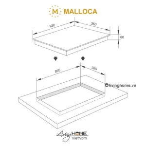 Bếp Điện Từ Malloca MH-04IR S 93CM 4 Từ Kính EuroKera 7 Bếp Điện Từ Malloca MH-04IR S 93CM 4 Từ Kính EuroKera