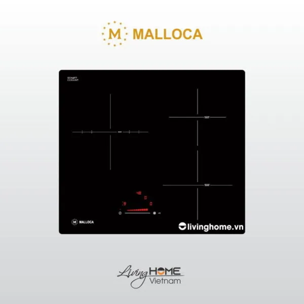 Bếp Điện Từ Malloca MIR 593 2 Từ 1 Điện 59CM Hình Vuông