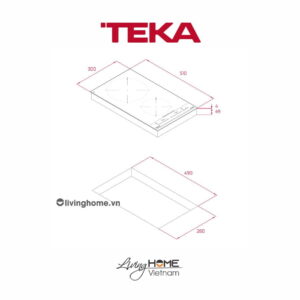 Bếp từ Teka IZC 32310 MSP âm 2 vùng nấu mặt kính Vitro Ceramic siêu bền