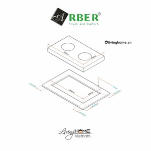 Bếp gas Arber AB750A gang không gỉ 7 Bếp gas Arber AB750A gang không gỉ