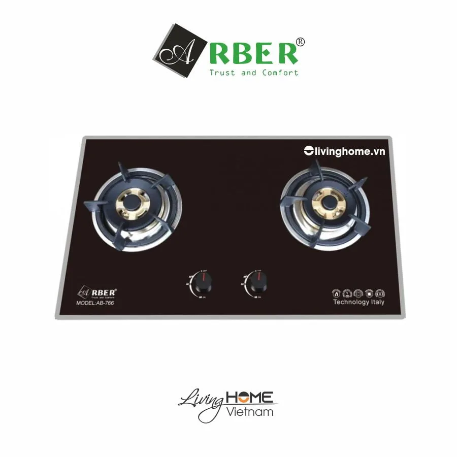 Bếp gas Arber AB766 màu đen sang trọng 3 Bếp gas Arber AB766 màu đen sang trọng