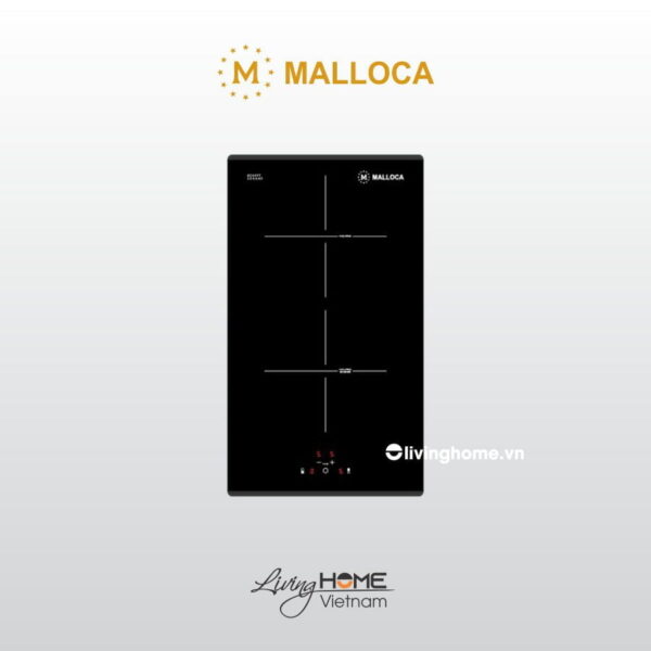 Bếp từ Malloca MDI 302 âm 2 từ domino mặt kính Schott Ceran
