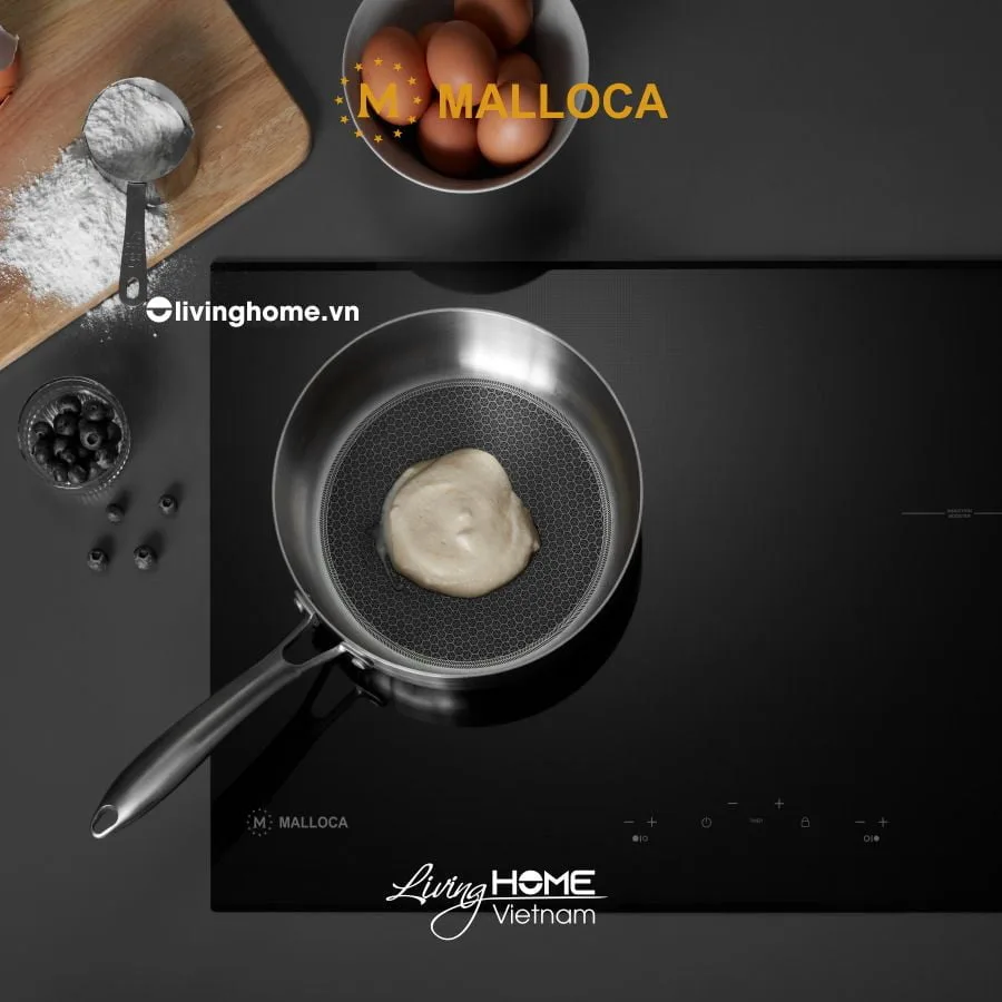 Bếp từ Malloca MH-02I N âm 2 từ mặt kính Eurokera màu đen chấm bi chìm 5 Bếp từ Malloca MH-02I N âm 2 từ mặt kính Eurokera màu đen chấm bi chìm - Ảnh 3