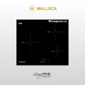Bếp từ Malloca MH-03I N âm 3 từ màu đen chấm bi mặt kính Eurokera