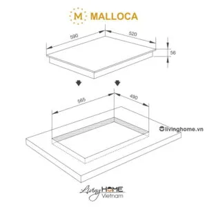 Bếp từ Malloca MH-5903 I âm 3 từ màu đen mặt kính Vitroceramic 13 Bếp từ Malloca MH-5903 I âm 3 từ màu đen mặt kính Vitroceramic