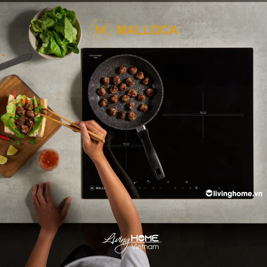 Bếp từ Malloca MH-5903 I âm 3 từ màu đen mặt kính Vitroceramic 5 Bếp từ Malloca MH-5903 I âm 3 từ màu đen mặt kính Vitroceramic - Ảnh 3