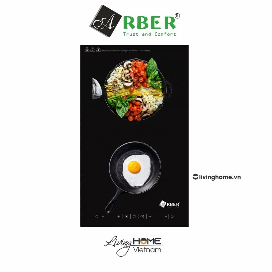 Bếp từ Arber AB001 mặt kính ceramic chịu nhiệt chịu lực 3600W 4 Bếp từ Arber AB001 mặt kính ceramic chịu nhiệt chịu lực 3600W - Ảnh 2