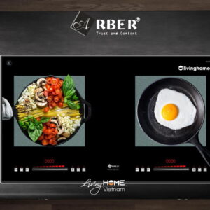 Alternative view of Bếp từ Arber AB553 mặt kính Kanger bo viền nhôm