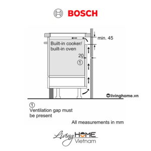 Bếp từ Bosch PID631BB1E - Mặt kính Schott 3 vùng nấu 60cm