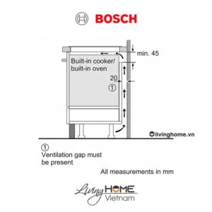 Bếp từ Bosch PID631BB1E - Mặt kính Schott 3 vùng nấu 60cm 12 Bếp từ Bosch PID631BB1E - Mặt kính Schott 3 vùng nấu 60cm