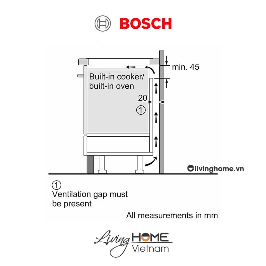 Bếp từ Bosch PID631BB1E - Mặt kính Schott 3 vùng nấu 60cm 5 Bếp từ Bosch PID631BB1E - Mặt kính Schott 3 vùng nấu 60cm - Ảnh 3
