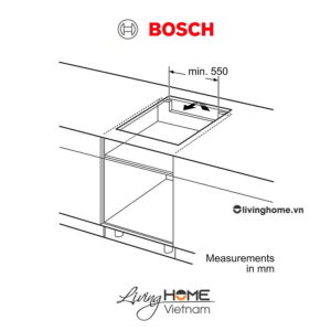 Bếp từ Bosch PID631BB1E - Mặt kính Schott 3 vùng nấu 60cm