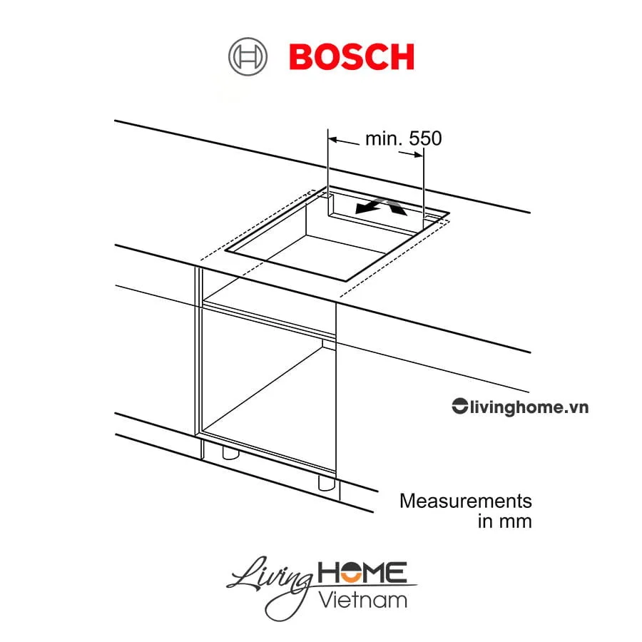 Bếp từ Bosch PID631BB1E - Mặt kính Schott 3 vùng nấu 60cm 7 Bếp từ Bosch PID631BB1E - Mặt kính Schott 3 vùng nấu 60cm - Ảnh 5