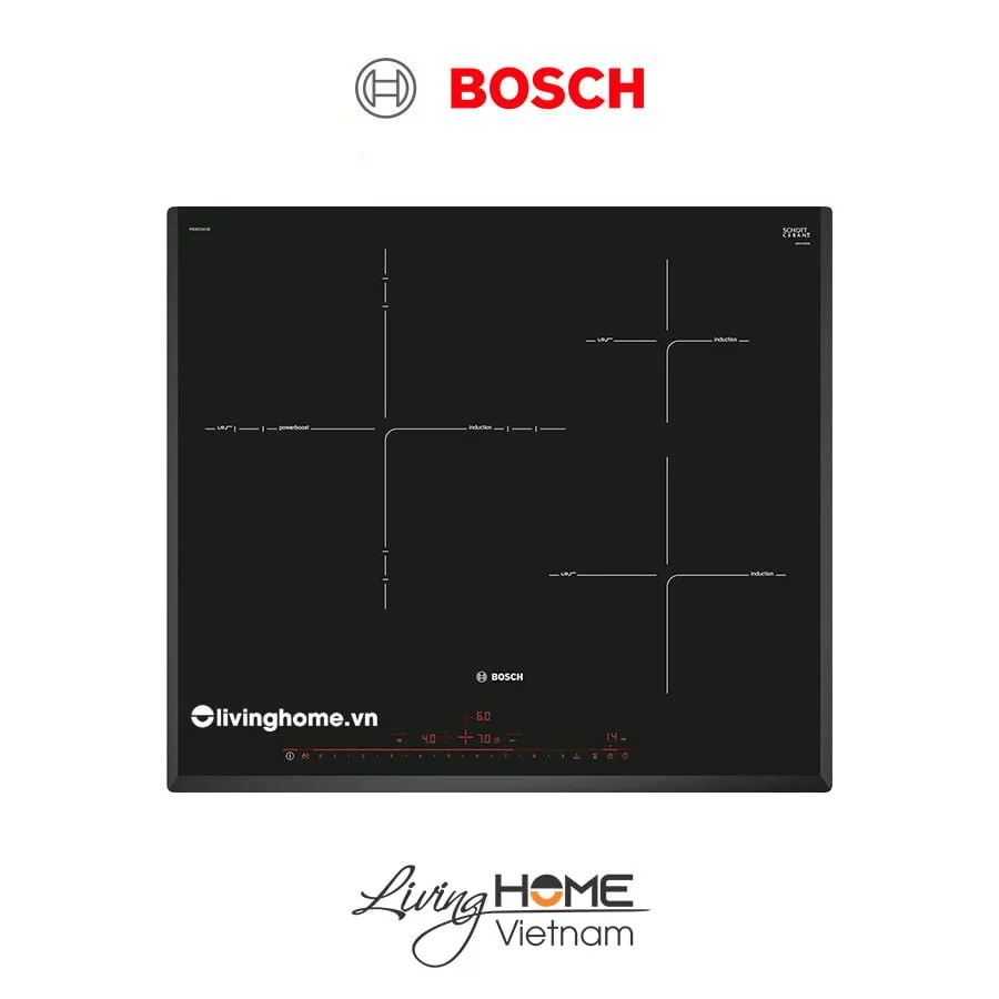 Bếp từ Bosch PID651DC5E - Mặt kính Schott 3 vùng nấu 60cm 3 Bếp từ Bosch PID651DC5E - Mặt kính Schott 3 vùng nấu 60cm