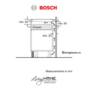 Bếp từ Bosch PID675DC1E - Mặt kính Schott 3 vùng nấu 60cm 14 Bếp từ Bosch PID675DC1E - Mặt kính Schott 3 vùng nấu 60cm