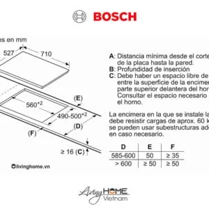 Bếp từ Bosch PID775DC1E - Mặt kính Schott 3 vùng nấu 70cm 18 Bếp từ Bosch PID775DC1E - Mặt kính Schott 3 vùng nấu 70cm