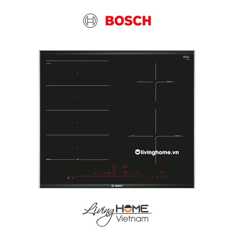 Bếp từ Bosch PXE675DC1E - Kết hợp 4 vùng nấu 60cm 4 Bếp từ Bosch PXE675DC1E - Kết hợp 4 vùng nấu 60cm - Ảnh 2