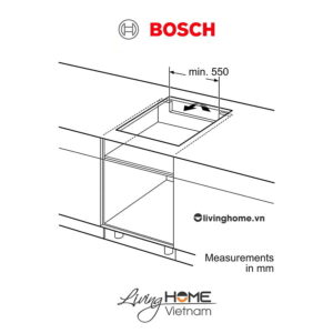 Bếp từ Bosch PXE675DC1E - Kết hợp 4 vùng nấu 60cm