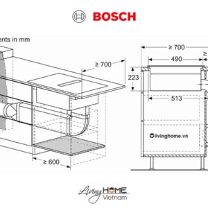 Bếp từ Bosch PXX875D67E 19 Bếp từ Bosch PXX875D67E