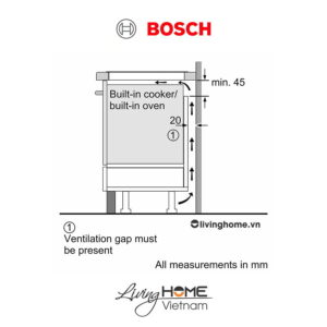 Bếp từ Bosch PXX975KW1E - 5 vùng nấu 90cm kết nối Home Connect