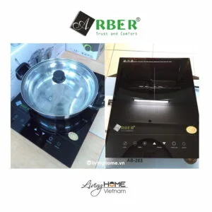Alternative view of Bếp từ đơn Arber AB265 2200W đen sang trọng không gỉ