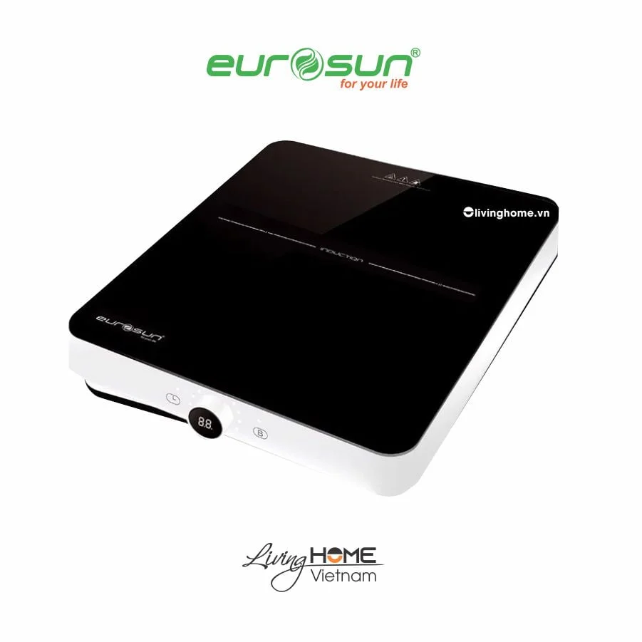 Bếp từ đơn Eurosun EU-T197 màu đen viền trắng 2000W 3 Bếp từ đơn Eurosun EU-T197 màu đen viền trắng 2000W