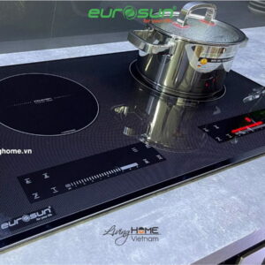 Bếp từ 2 vùng nấu Eurosun Eu-T210Max 2000W màu đen
