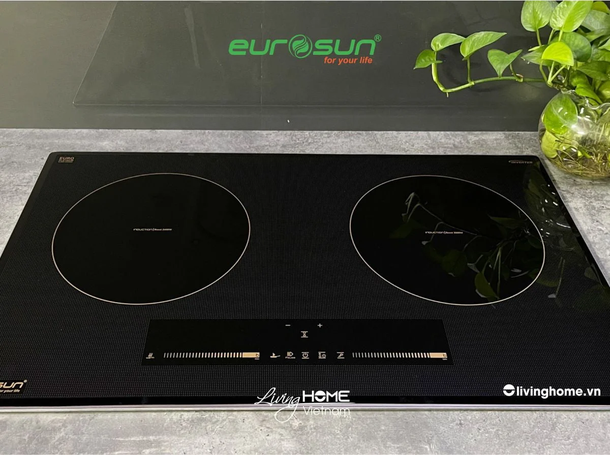 Bếp từ Eurosun EU-T710Pro 2 vùng nấu thiết kế màu bạc hiện đại - Ảnh 2