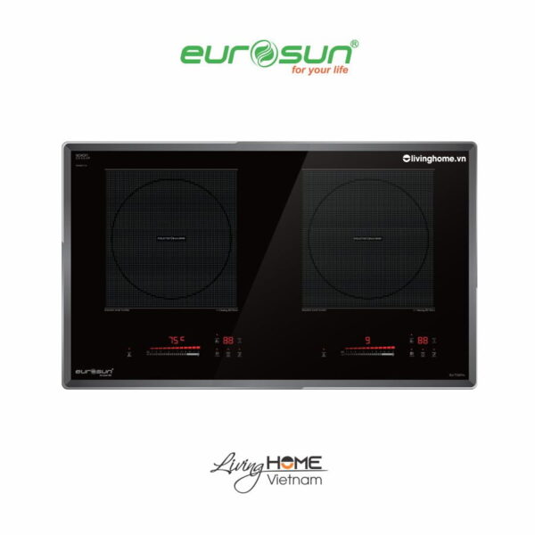 Bếp từ Eurosun EU-T726Pro 2 vùng nấu màu đen cực bền