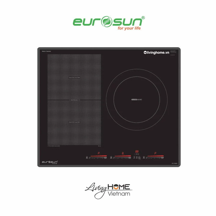 Bếp từ Eurosun EU-T906G 3 vùng nấu nhỏ gọn đa dụng 3 Bếp từ Eurosun EU-T906G 3 vùng nấu nhỏ gọn đa dụng