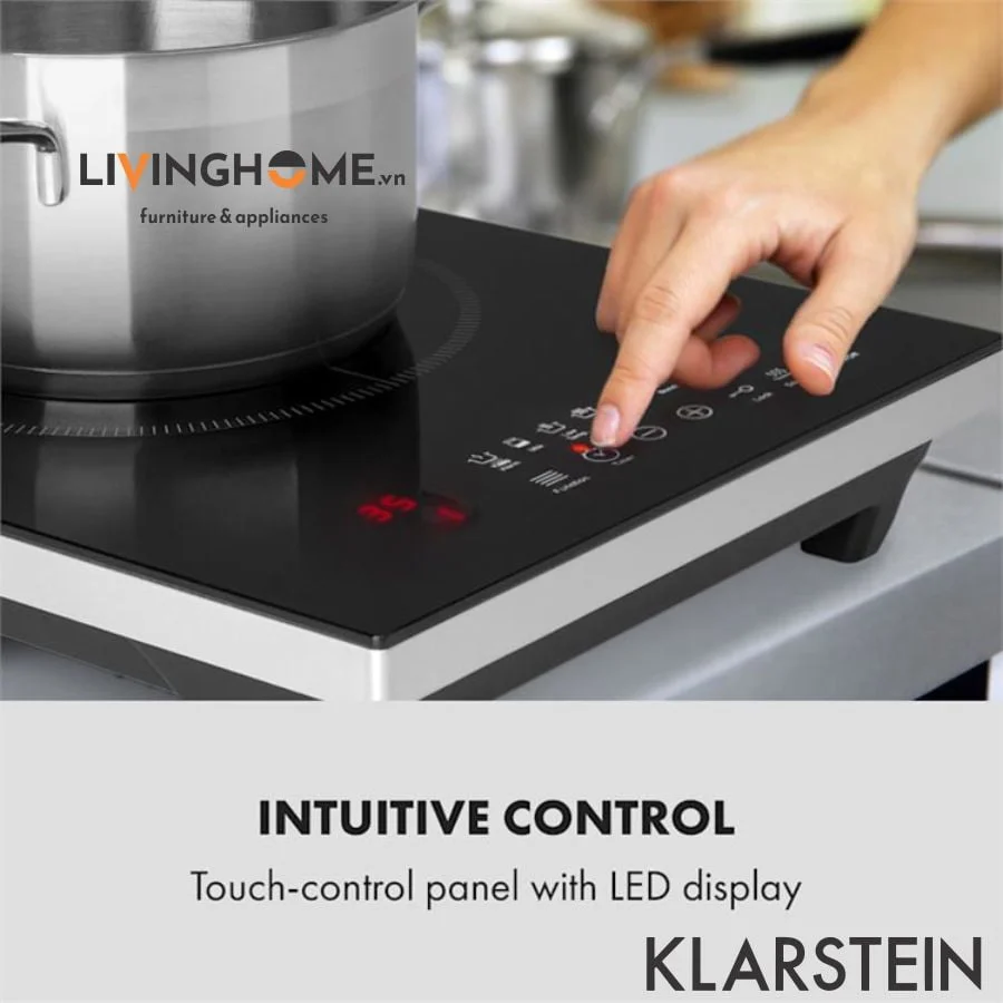Bếp từ Klarstein KL-COOK AND ROLL thiết kế nhỏ gọn - 01 vùng nấu 4 Bếp từ Klarstein KL-COOK AND ROLL thiết kế nhỏ gọn - 01 vùng nấu - Ảnh 2