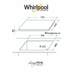 Bếp Từ Whirlpool ACM814/BA, 77CM, 4 Từ, Kính Schott Ceran 13 Bếp Từ Whirlpool ACM814/BA, 77CM, 4 Từ, Kính Schott Ceran