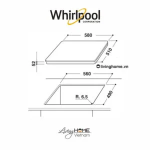 Bếp Từ Whirlpool ACM865/BA, 60CM, 3 Từ, Kính Schott Ceran
