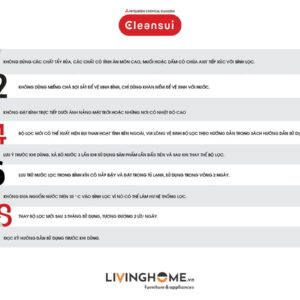 Bình lọc nước cầm tay Cleansui EJ102 nhập khẩu Nhật 10 Bình lọc nước cầm tay Cleansui EJ102 nhập khẩu Nhật